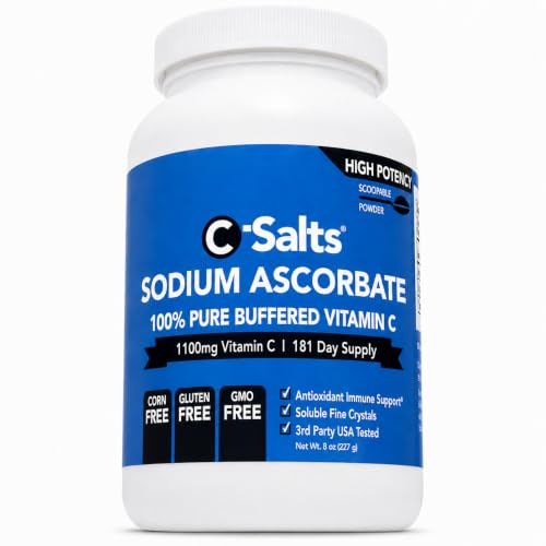 C-Salts Pure Sodium Ascorbate Vitamin C Powder (8 oz)