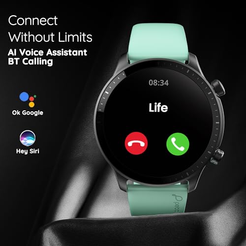 Image of Pebble Cosmos Luxe 3 | 1.43 inch Amoled Display | BT Calling Smart Watch for Men | Health Suite | Multiple Watch Faces