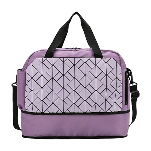 Bolsa de viaje para la noche, para entrenamiento, gimnasio, bolsa de hombro para mujeres y niñas, resistente al agua, R