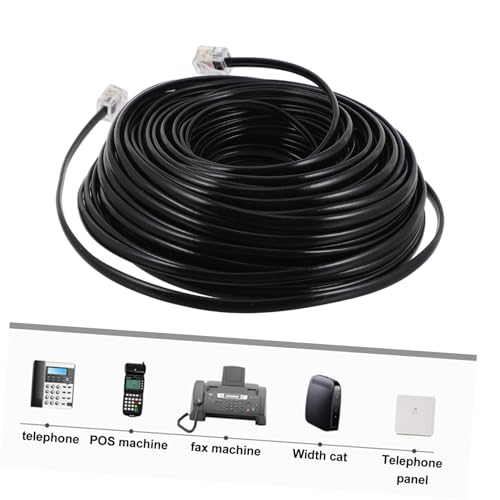 Cable telefónico RJ11 de 20 metros con hilos de cobre para moficación y hogar 4