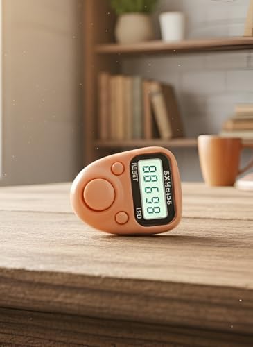Image of Green 5 Digit Naam Jap Counter|Tasbih Counter|Mini Digital Tally Counter Finger Ring|Chanting Count Machine for Meditation, Mantra Jap,Cricket Umpire|Digital Counting Device (Model No 512 Green)
