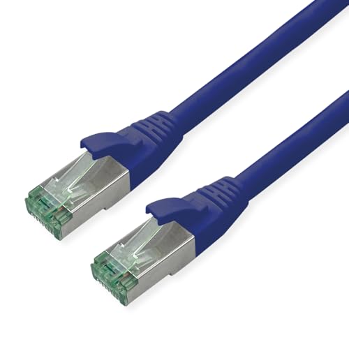 ROLINE RM Câble patch Cat.6A S/FTP (PiMF), bleu, 15 m