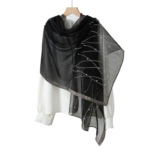 Isurrender Silk Wool Feeling Shiny Scarf Wrap Women Elegant Shawl for Evening Dresses Scarf Flower silk Pashmina Shawl3
