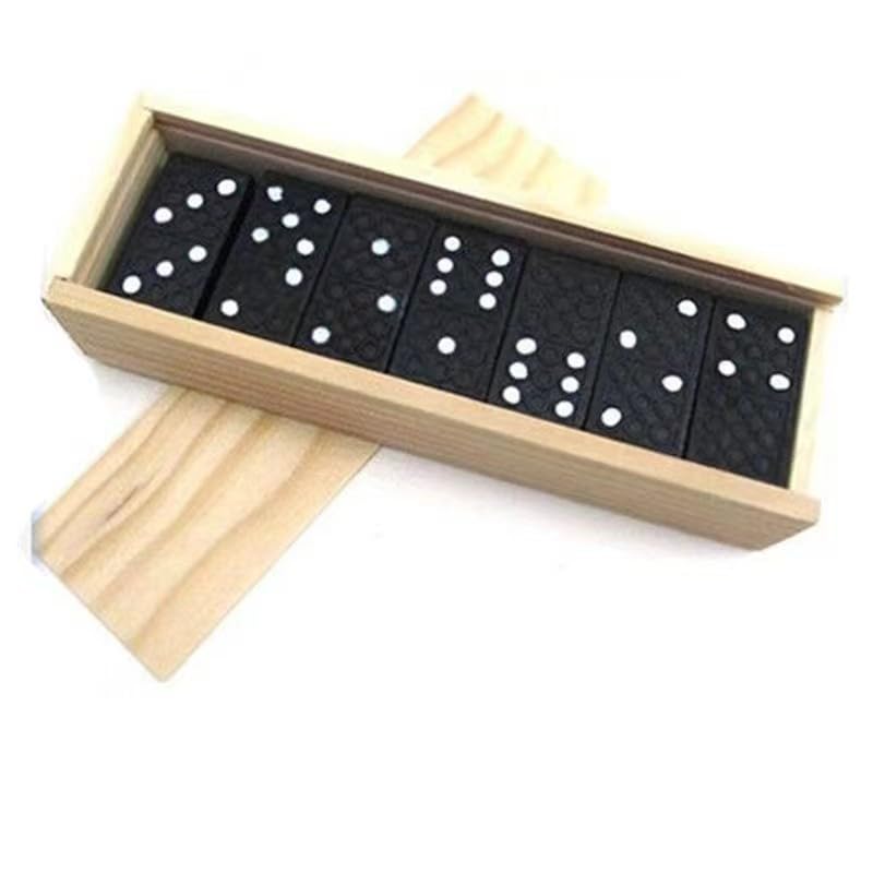 Ram 28 PCS Double Six Classic Domino Game Retro Kids Adults Dominoes Game In Wooden Box