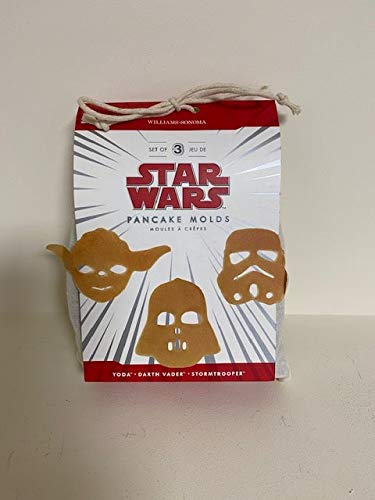 Star Wars Pancake Molds, Set of 3 Heroes and Villains: Yoda, Darth Vader, Stormtrooper