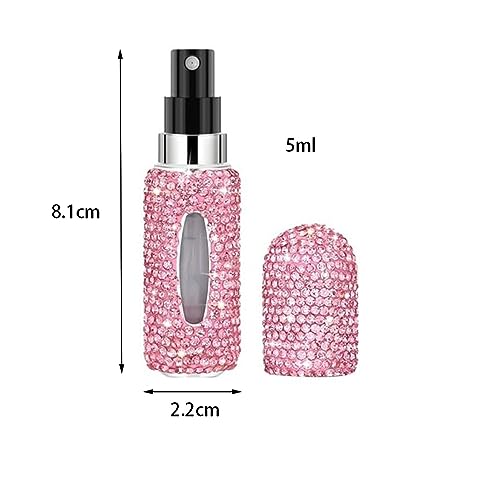 Leadigol Rhinestone Perfume Bottle 5ml Shiny Rhinestone Perfume Spray Bottle Travel Refillable Perfume Atomizer Bottle Portable Mini Spray Dispensers From Bottom2