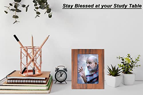 Image of Neem Karoli Baba Photo Frame for Table & Desk | Neeb Karori Baba (Picture Size 5x7 Inch) - GR-1084