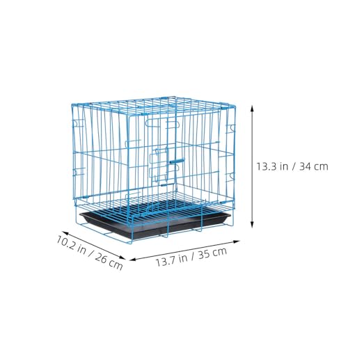 Cage de transport pliable chat lapin intérieur extérieur spacieuse