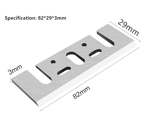 4 x Lâminas Faca 82mm Corte p/Plaina Elétrica PB-92 1900b HSS 82 Universal KaQi