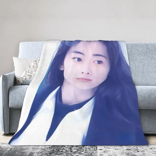 中山美穂7 ブランケット フランネルブランケット 洗える エアコン 暖かい 毛布 ふわふわ 柔らかく快適 軽量 四季適用 プレゼント 贈り物 80"x60"