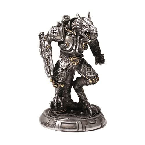 Estatua Dragón Mecanoide Steampunk Resina