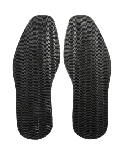KGDUYC 1 par de Reparación de Suelas para Zapatos, Almohadillas de Goma Antideslizantes, Protector de Suela de cojín Antideslizante, Suela de Repuesto para Zapatos, Negro