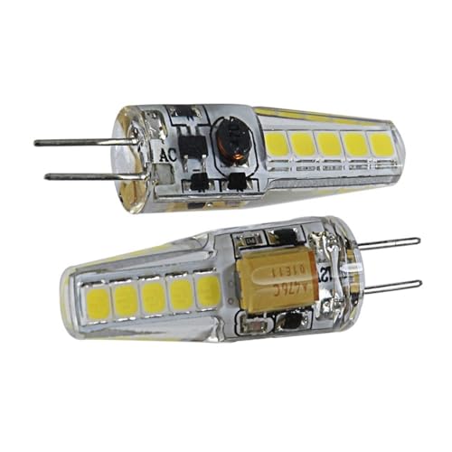 Luopan LED�d��, 2�p�b�N�ALED�d�����C�g�X�|�b�g���C�gG4 DC10v-30v 2W 10LED-SDM2835�z�[���Ɩ������v LED���C�g(Warm White)
