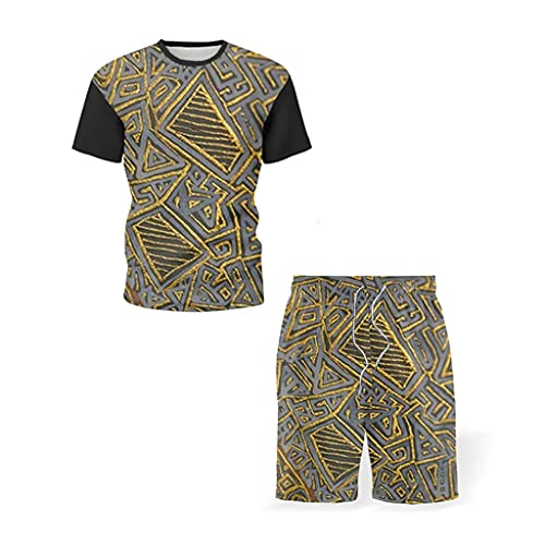 Costume de loisirs YangRy vert avec t-shirt et short homme