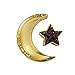 Abimy Eid Mubarak taca do serwowania w kształcie gwiazdy księżyca, zastawa stołowa deserowa impreza dekoracja żywność pojemnik do przechowywania na imprezę do domu