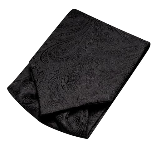 Image of Dubulle Paisley Floral Ascot for Men Self Tie Mens Cravat and Pocket Square Cufflinks Wedding