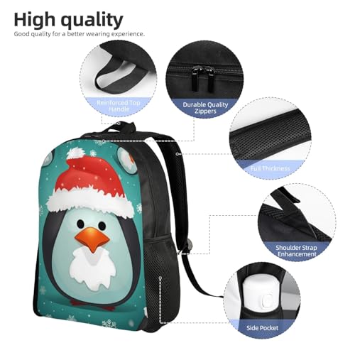 Mochila unisex impermeable para senderismo con diseño pingüino miniatura 5