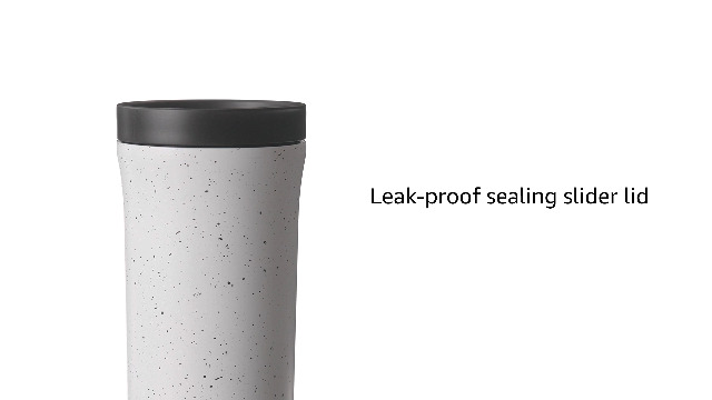 Amazon.com: Ello Miri 16oz Vacuum Insulated Stainless Steel Travel Mug,  Leak-Proof Slider Lid, Keeps Hot for 5 Hours, Perfect for Coffee or Tea,  BPA-Free, Fits Most Cupholders, Holiday Gift, Speckle : Home