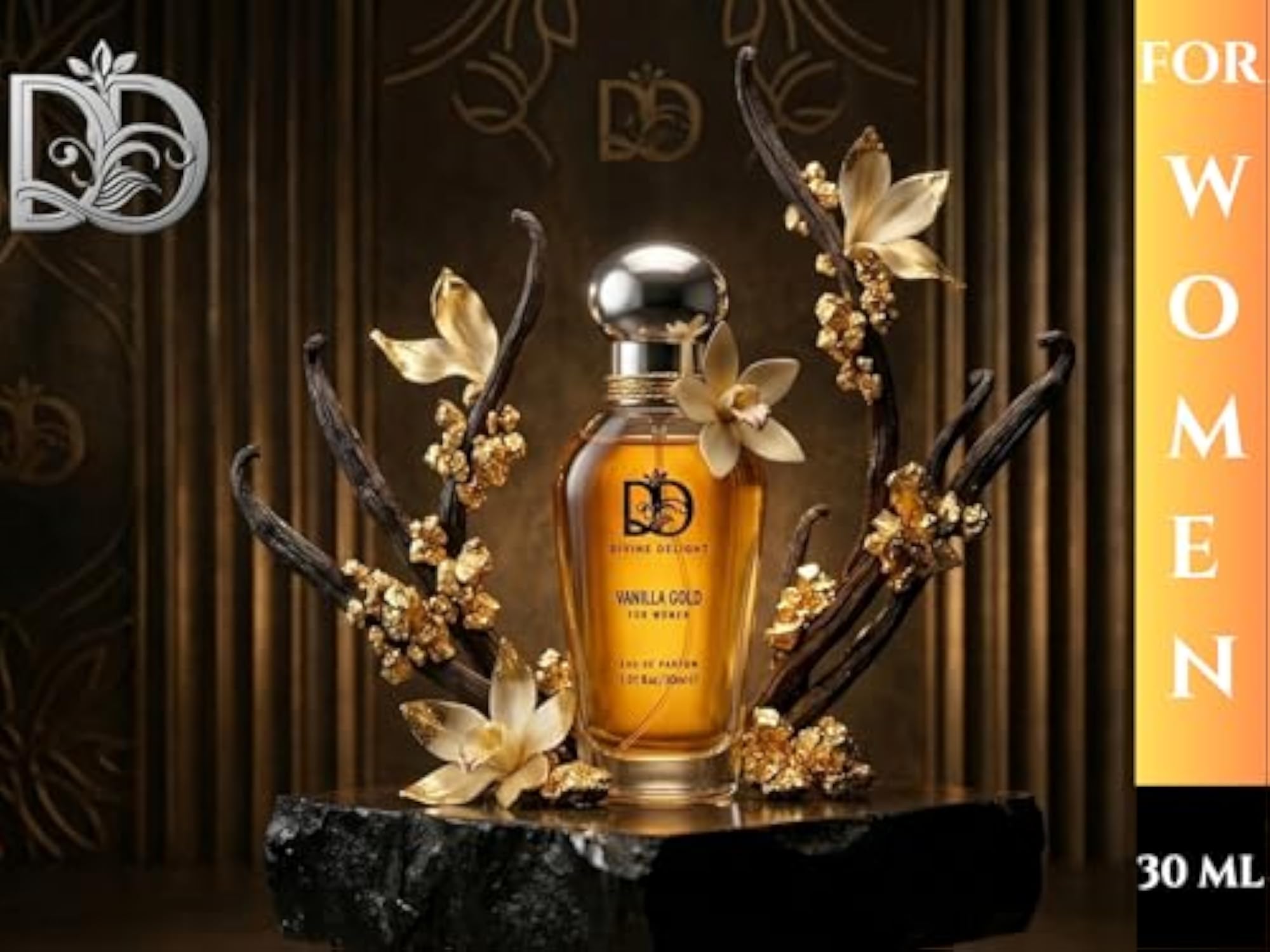 Vanilla Gold Perfume for Women, Luxury Long Lasting