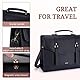 ECOSUSI Laptop Handtasche Damen für Frauen 15,6 Zoll PU-Leder Aktentasche Große Computer-Umhängetasche Messenger Bag Schwarz