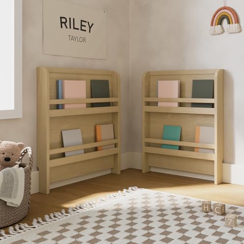 Image of Graco Read-with-Me 4-in-1 Convertible Crib with Drawer - GREENGUARD Gold Certified Converts to Toddler Bed, Daybed, and Functional Bookshelves (Driftwood)