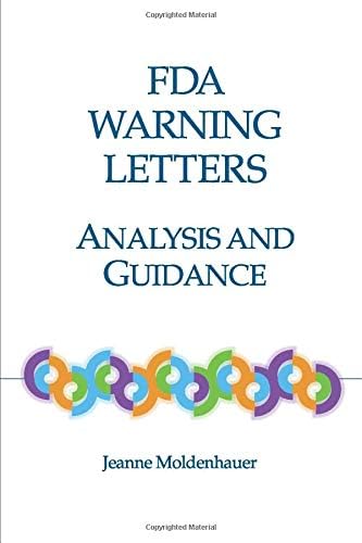 FDA Warning Letters: Analysis and Guidance Hardcover โ Illustrated, January 1, 2020