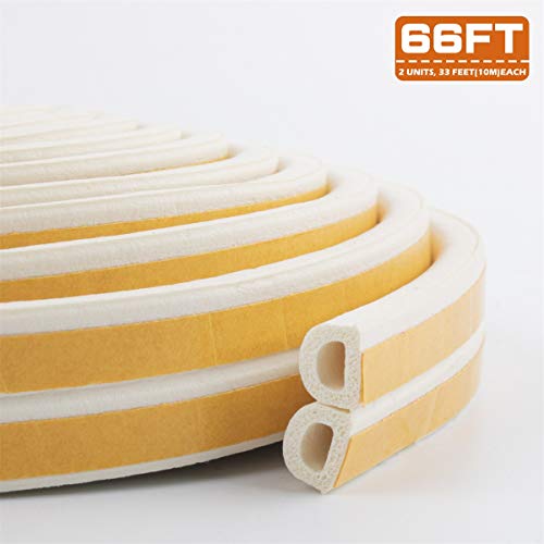 Door Weather Stripping, Self-adhisive Window Seal Strip for Doors and Windows- Foam Weather