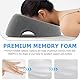 LEKEFETO Massage Gesichtskissen – Massage Kopfstütze mit Loch – Ergonomisches Gesichtskissen für Massageliege & Spa, Memory Foam (Hellgrau, 32x27x14cm)