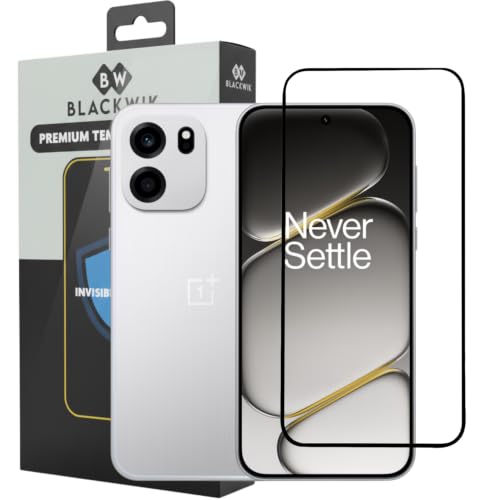 Image of Blackwik Tempered Glass Screen Protector for OnePlus Nord CE6 5G with Edge-To-Edge Protector Coverage | Easy Installation Kit (Black)