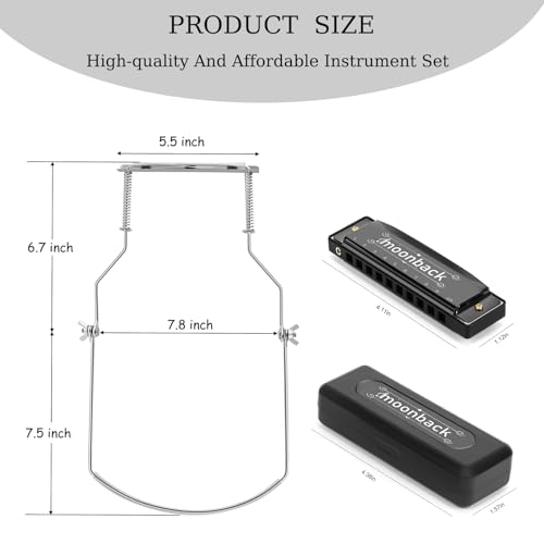 Moonback Harmonica, Harmonica Holder Set thumb #1