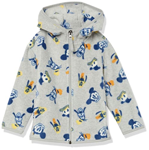 Amazon Essentials Disney | Marvel | Star Wars Chaqueta de Forro Polar con Capucha y Cremallera Completa Niño, Mickey Y Sus Amigos, 3 años
