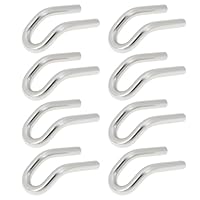 OTOTEC 8Pcs Motorrad Edelstahl Auspuff Frühling Haken 12x30mm U-Förmigen Montage Hardware