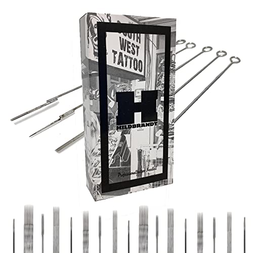 Hildbrandt XM1-HX50 7Rl #12 0.35Mm 4.2Mm Long Taper Professional Tattoo Needles On Bar #12 Gauge Precision Needle Magnum Shaders M1 Weaved Magnum thumb #1