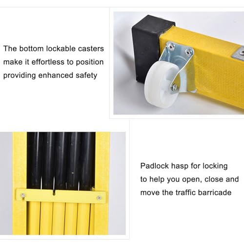 Barrière de circulation rétractable pliante métallique grise pour sécuriser vos accès - 4