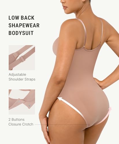 Image of FeelinGirl Shapewear Bodysuit Tummy Control Body Shaper for Women