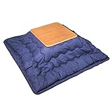 FZYE Mesa calefactora Tatami Grill Table Calentador de Mesa Kotatsu japonés Mesa de Estufa Kotatsu Japonesa Mesa de Centro con calefacción (Color: Azul, Tamaño: 190 * 190 cm)