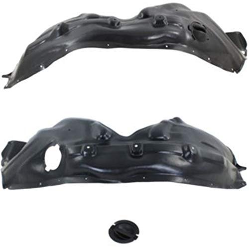 Compatible With Jeep Grand Cherokee Splash Guard/Fender Liner 2011-2020 Driver and Passenger Side Pair/Set | Front | All Submodels | CH1248153 + CH1249153