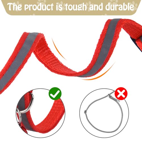 XXS Dog Collar Teacup Dog Collar, Reflective Collar, Mini Reflective Collar, Teacup Dogs Collar for Small Dogs Cats, Pink, 3/8 inch Width - Image 5