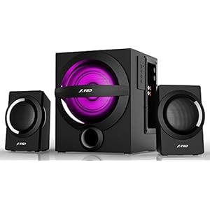 F&D A140X 74 W 2.1 Channel Bluetooth Multimedia Speakers with Subwoofer Satellite Speaker, Remote, Digital FM & USB…