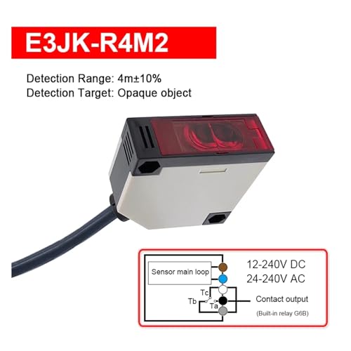 Evite paradas de máquina con el sensor de reflexión difusa E3JK interruptor de 240V 2