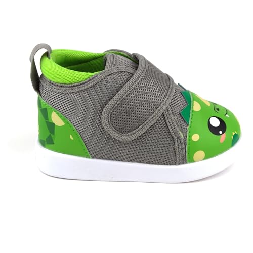 ikiki Squeaky Shoes for Toddlers/Little Kids (Fierce Dragon, Green, Size 9) - Thumbnail 3