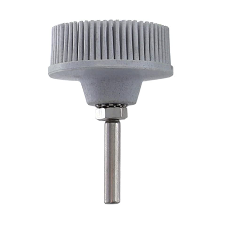 Rueda de Pulido, Cepillo Abrasivo de Esmeril Y Caucho de 2 Pulgadas, Muela de Pulido para Eliminación de Óxido de Rebabas/a/1Pcs Gray120#Grit