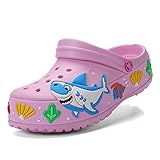 Jamkf Chaussures Trou garçons et Filles Sandales été inférieure Douce Chaussures antidérapantes Plage Enfants pataugeant Sandales Chaussures (Color : Rose, Taille : 34)