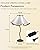 JOYIDEAVA Bedside Lamp, 3 Color Temperatures Petals Decorative Modern Table Lamps with Lampshade Nightstand Lamp for Bedroom, Living Room, Kids Room and Office (Black, 3 Color Temperatues)