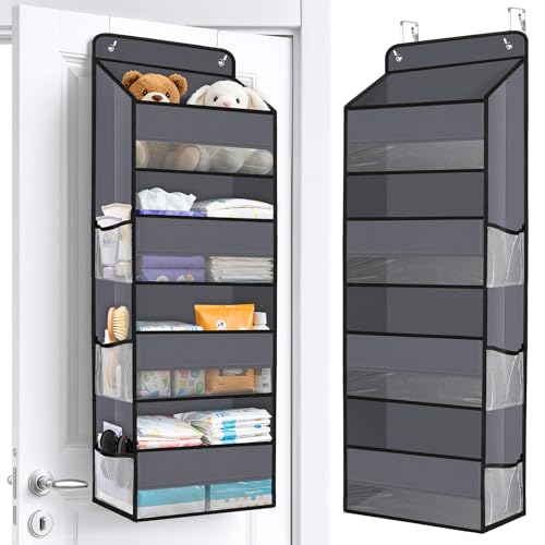 WISELIFE Over The Door Organizer Storage with 4 Large Pockets