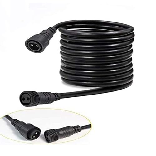 Svater S14 - Cable de extensión impermeable de 3 metros / 9,8 pies, solo para cuerdas exteriores de jardín S14 1 W, bombilla guirnalda de guinguinguinguinga exterior