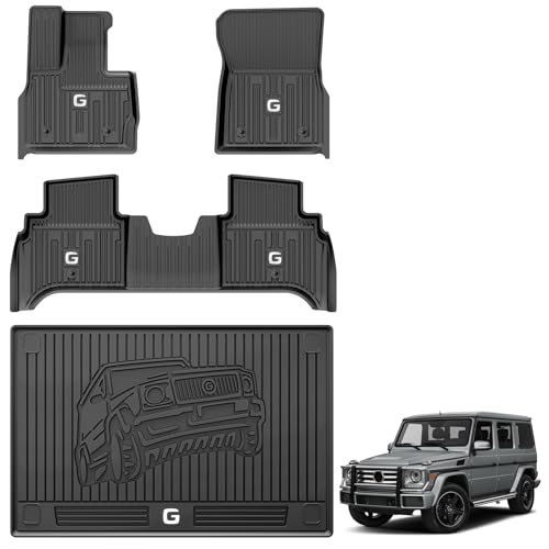 3W Floor Mats&Cargo Liner Fit for 2019-2024 2025 Mercedes-Benz G Class SUV...