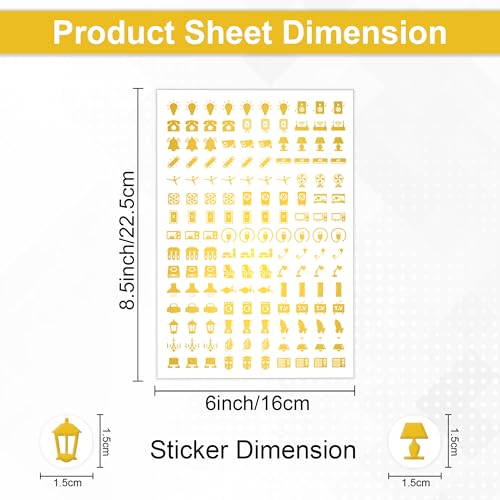Image of GLUN 750+ Self-Adhesive Switchboard Button Plastic Surface Stickers with 40+ Icons Decorative Labels for Fan,Light,AC,Fridge 5-in-1 Set(Gold,Rose Gold,Black,Multicolor,Rainbow Color Fusion)