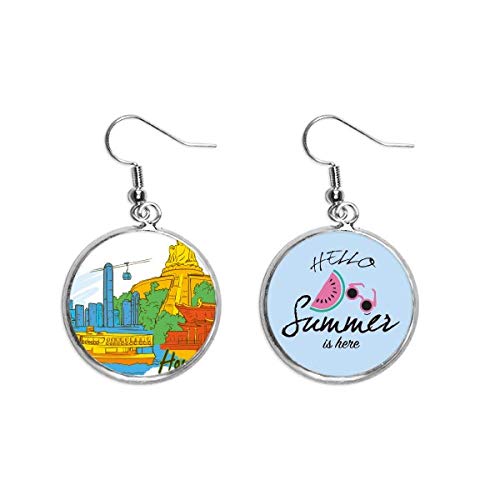 Pendientes de sandía para lucir este verano en paseos por la playa