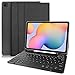 Produktbild Tastaturhülle für Samsung S6 Lite 2022, Lederhülle mit Abnehmbarer Magnetischer Bluetooth-Tastatur im QWERTZ-Layout für Samsung Galaxy Tab S6 Lite 10,4 Zoll (SM-P610/P615/P613/P619,2020/2022), Schwarz